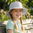 thumbnail image 2 of Gibobby Baby Sun Hat UPF 50+ Sun Protective Toddler Bucket Hat Cartoon Print Wide Brim Summer Outdoor Play Beach Hat for Boys Girls 12-18 Months 1T 2T 3T 4T 5T 6T(6-10 Years,Grey), 2 of 5