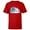 Red, variant on PIXAR Monsters Inc. Mike, Sully & Boo Holiday Snowball - Short Sleeve T-Shirt for Kids - Customized-White