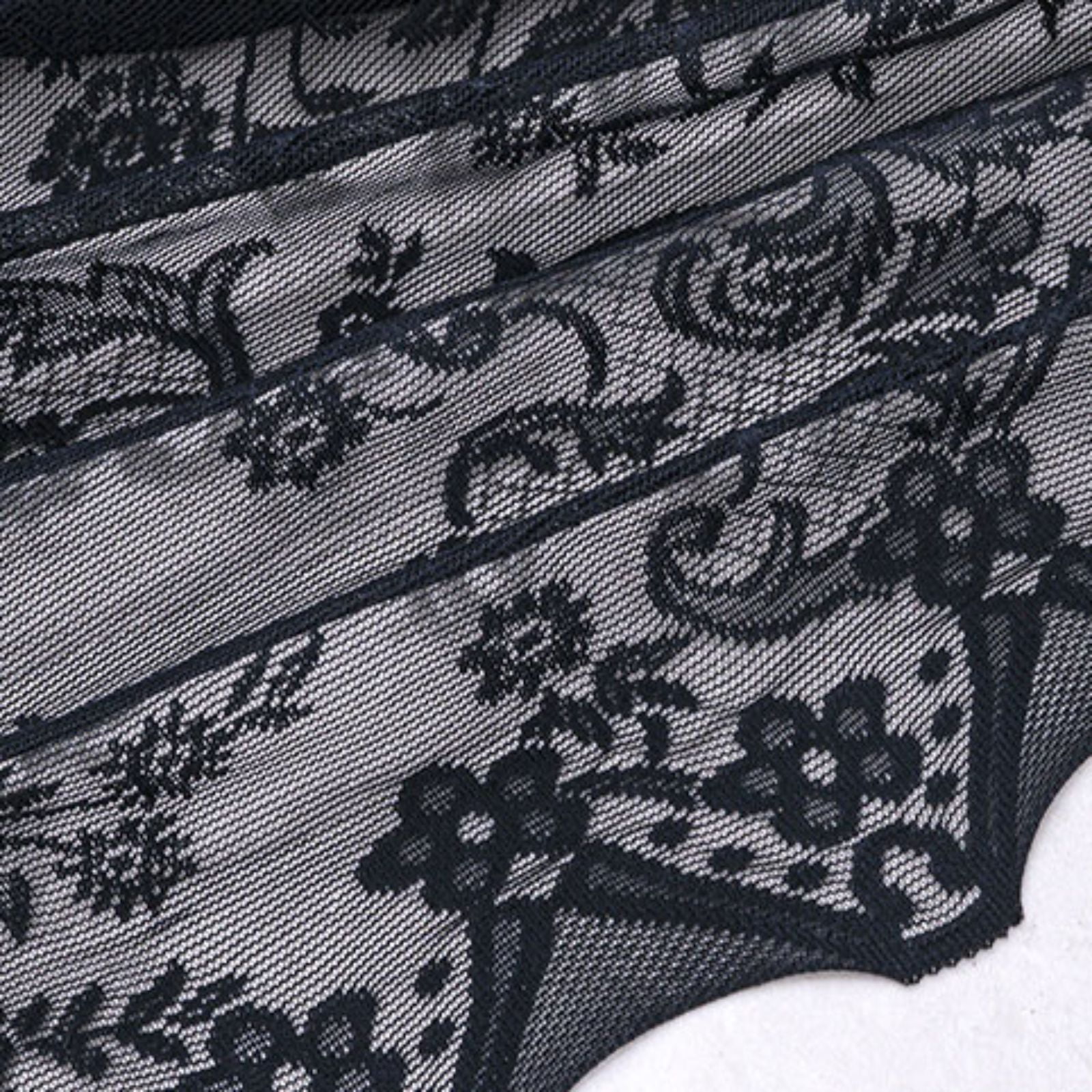 Sheer Lace Waterfall Window Valance with Bead Tassels Floral Embroidered Valance Curtains Semi Sheer Rod Pocket Valance/Swags for Bedroom/Living Room/Kitchen/Basement