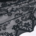 thumbnail image 6 of Sheer Lace Waterfall Window Valance with Bead Tassels Floral Embroidered Valance Curtains Semi Sheer Rod Pocket Valance/Swags for Bedroom/Living Room/Kitchen/Basement, 6 of 7