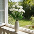 thumbnail image 6 of Wmkox8yii Artificial Flowers for Outdoors Faux Silk Flowers Faux Plastic Plants for Spring Summer Garden Porch Window Box Table Vase Home Indoor Outdoor Decoration, 6 of 6