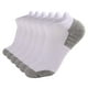 thumbnail image 1 of Calcetines Prolriy para hombre, bajos, con amortiguación, para correr, corte atlético, transpirables, 6 pares, para hombre y mujer, calcetines deportivos blancos M, 1 of 4