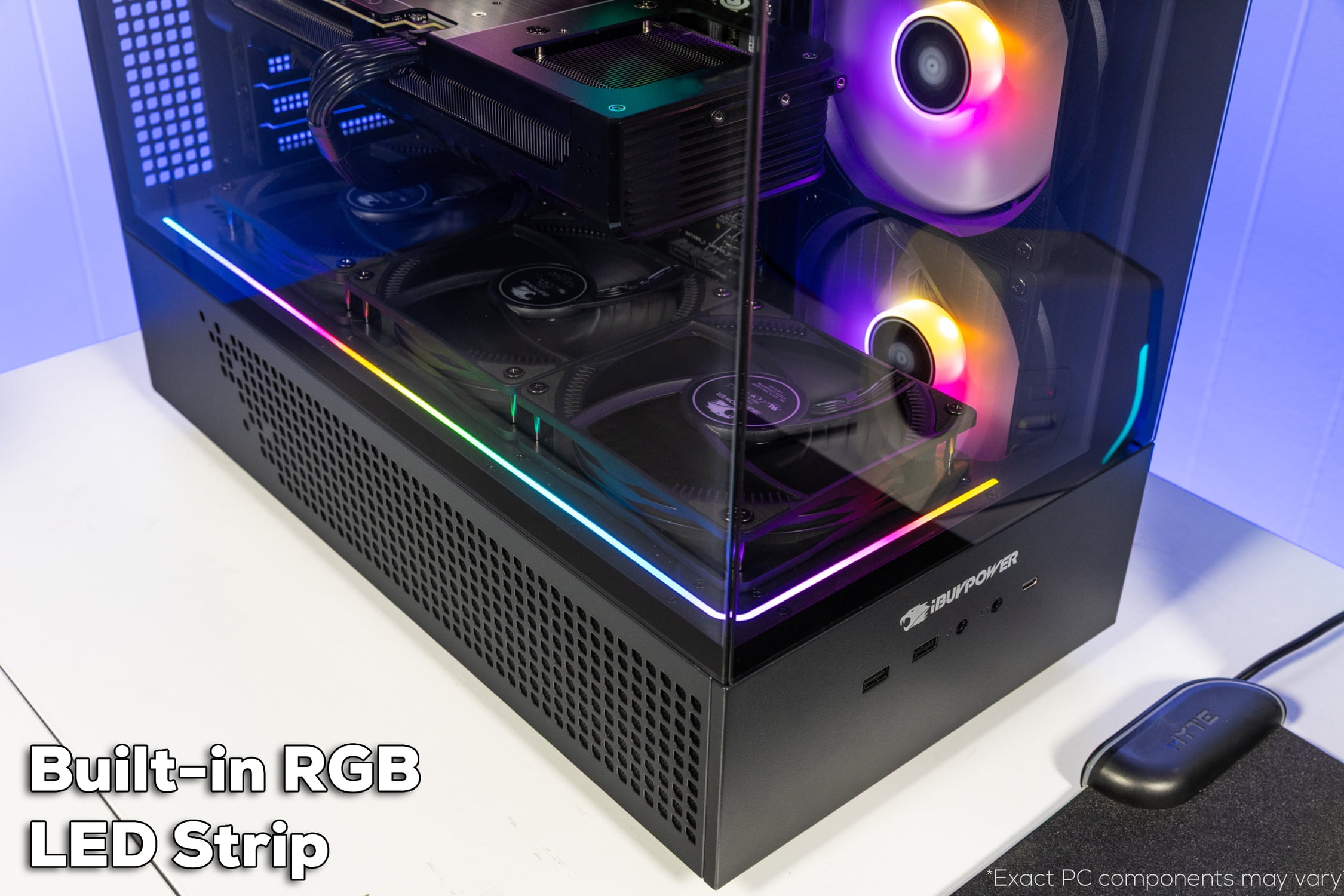 iBUYPOWER Element Black Gaming PC Desktop Computer Intel Core i5 14400F, NVIDIA GeForce RTX 5060Ti 8GB, 16GB RAM, 1TB SSD, Windows 11 Home