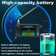 thumbnail image 2 of 4.3 Inch IPS LCD Rechargeable SDR Radio MW SSB CW HAM Digital Demodulation Shortwave FM Radios Receiver Stereo, 2 of 7