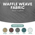 thumbnail image 2 of Jmr Usa Inc. Waffle Weave Thermal Bed Blanket Twin Comforter Cotton Throw Blankets for Bed, Sofa, Bedroom Decor, Housewarming Gifts, Layering of Hotels & Hospital Bed Sheets Size 66X90 Charcoal, 2 of 7