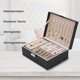thumbnail image 4 of Jewelry box Jewelry box, 2-layer jewelry box, 23 x 17x 19 cm, black, 4 of 5