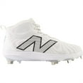 thumbnail image 2 of New Balance Mens FuelCell 4040v7 Mid Metal Baseball Cleat White/Grey 9.5, 2 of 6