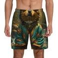thumbnail image 2 of Goofa Creekside Meditating Puppy Printed Men's Swim Trunks Board Shorts Quick Dry Mens Swimming Trunks with Compression Liner,Breathable Fit Hawaii Beach Shorts-3X-Large, 2 of 9