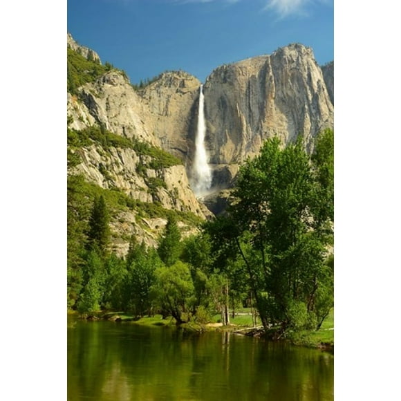 Upper Yosemite Falls, Merced River, Yosemite NP, California Poster Print by Michel Hersen (11 x 17)