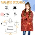 thumbnail image 2 of Catalonia Oversized Blanket Hoodie Sweatshirt for Kids, Wearable Fleece Pullover with Large Front Pocket, Teen Boys Girls Gift, 2 of 5