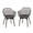 Dark Brown, variant on Aoodor Modern Dining Chairs Set of 4, Weather-Resistant Plastic Cafe Chairs with Ergonomic Back and Non-Slip Pad, Suitable for Patio, Restaurant, Yard, Porch, Balcony, Khaki