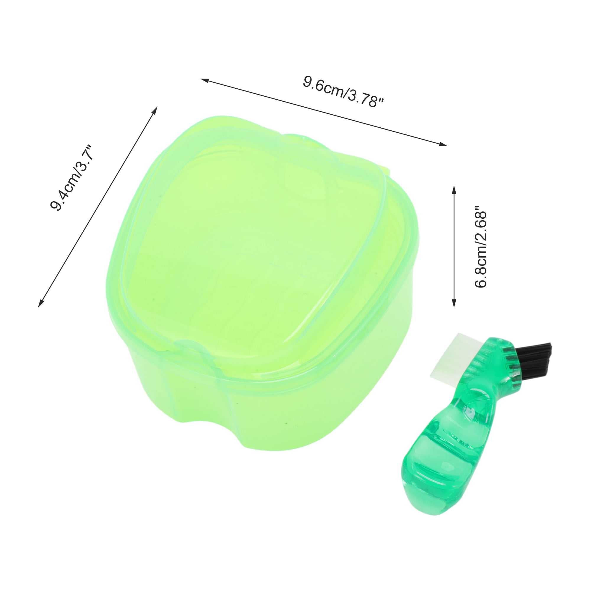 Unique Bargains Lightweight Braces Box 1 Set Clear, Green