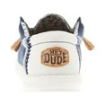 thumbnail image 4 of Mens Hey Dude Wally Linen Natural Navy Casual Shoe, 4 of 5