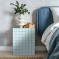 thumbnail image 3 of JONATHAN Y END2000E Callista 18" Modern Bohemian Ceramic Tiled Rectangle End Table, White/Neon Blue, 3 of 6