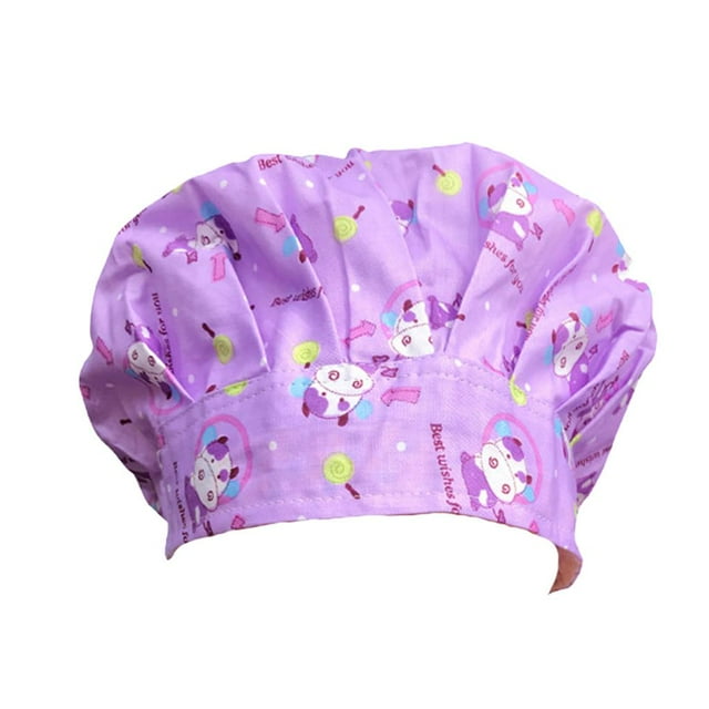 Shengyu Operating Hats Nurse Long-time Service Gourd-shaped Pure Color Professional Tie Back Sweatband Work Uniform Working Caps G-05 1Set