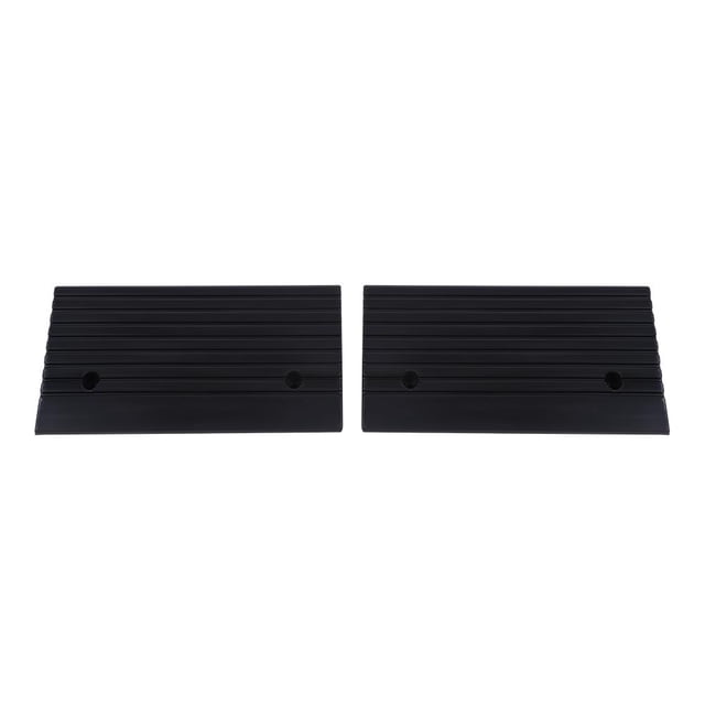 Rampas de goma portátiles para acera, 2 uds., para coche, Scooter, moto, silla de ruedas, rampa de umbral