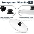 thumbnail image 4 of Oval 6 Quart Glass Lid Compatible with Hamilton Beach 33665G Slow Cooker, Clear Cooker Crock Pot Lid Replacement Part, 6qt Slow Crock Pot Lid Replacement$$Home Decor, Kitchen, & Other, 4 of 6
