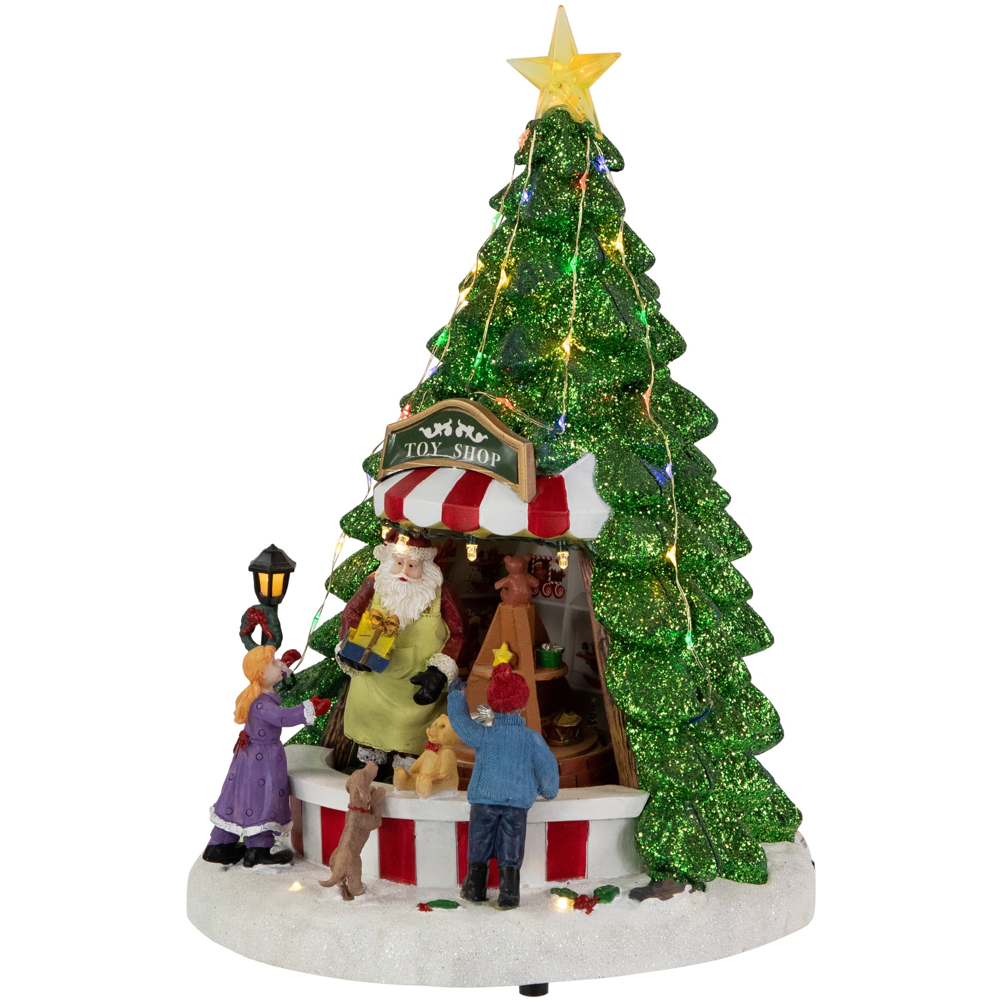 Northlight LED Lighted Animated and Musical Santa's Toy Shop