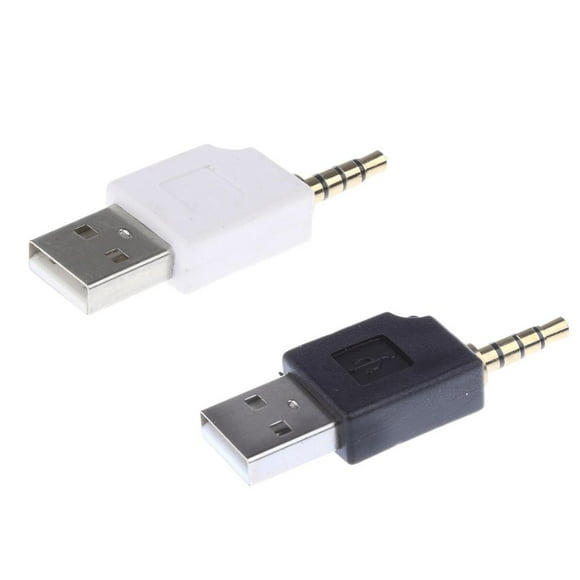 2Pcs 2 en un USB 2.0 a 3.5mm Adaptador convertidor para 1st 2nd