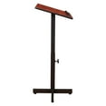thumbnail image 3 of Oklahoma Sound Portable Presentation Series Metal Lectern Stand in Cherry, 3 of 8