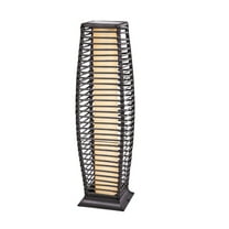 Solar Rattan Floor Lamp