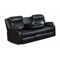 thumbnail image 1 of Topline Home Furnishings Canapé en Faux Cuir Noir, 1 of 2