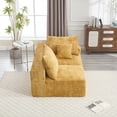 thumbnail image 2 of BISHE 67.72"-R Modular Sectional Sofa Couch, L-Shaped Chenille Fabric Cloud Couch with Chaise, Modern Deep Seat Sofa, No Assembly Required, Includes Pillows for Living Room, Yellow, 2 of 7