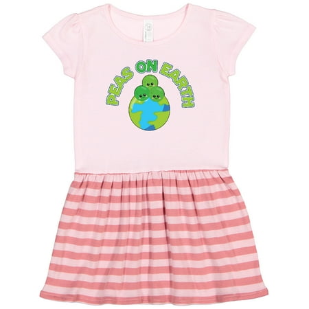 

Inktastic Peas on Earth Gift Toddler Girl Dress