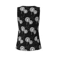 thumbnail image 5 of Lsque White Flower Dandelion Printed Workout Tank Tops for Women, Athletic Sports Tank Tops, Compression Sleeveless Dry Fit Shirts,Sleeveless Yoga Shirt-XX-Large, 5 of 9