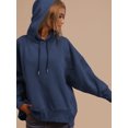 thumbnail image 3 of Womens Oversized Hoodies Casual Long Sleeve Drawstring Sweatshirts Pullover Fall Winter Outfits, 3 of 6