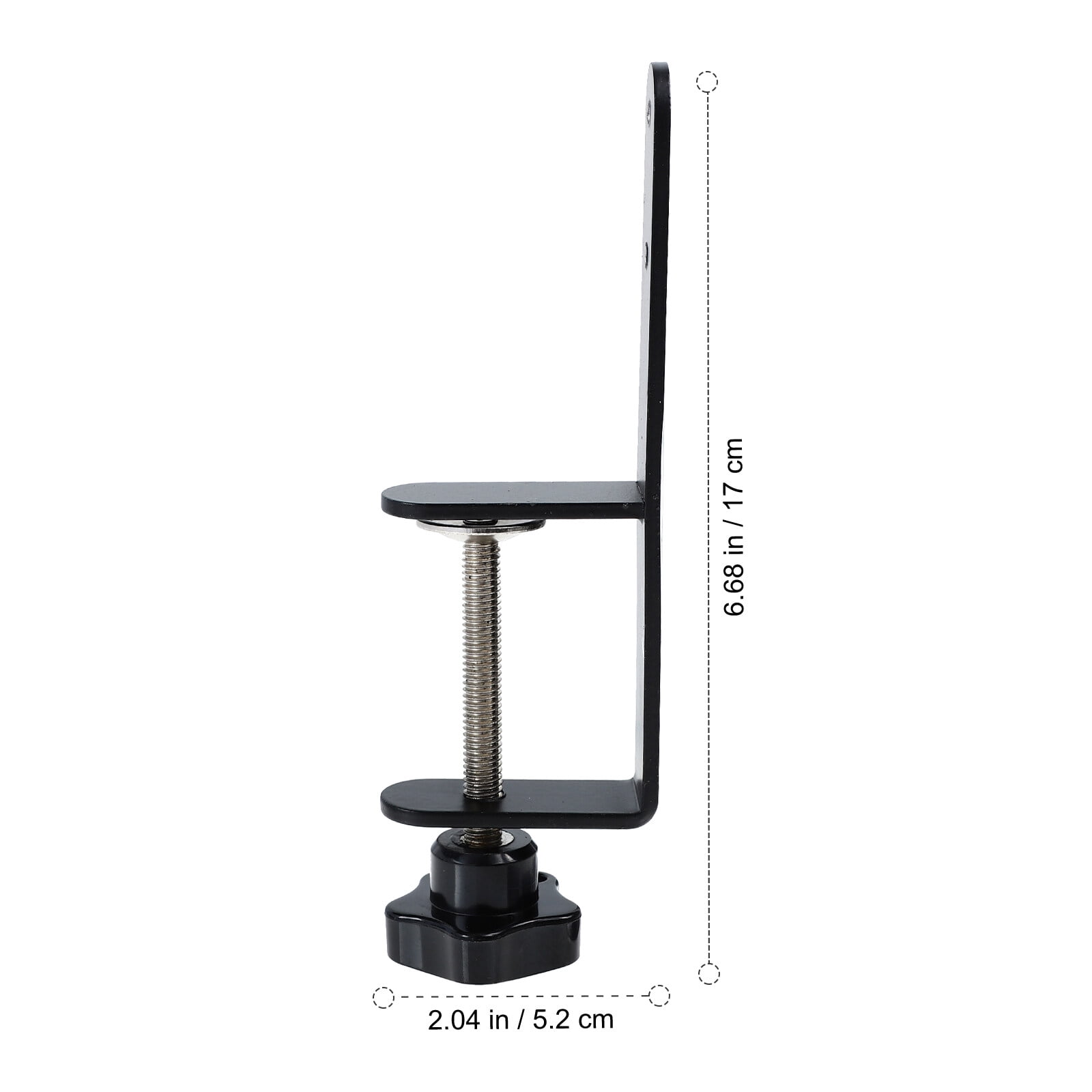 Pyramidti Perfboard Mounting Clips Pegboard Tool Holder Steel Pegboard Installing Tool Shelf Clothing Black 17x5.2cm
