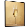 thumbnail image 2 of Designart "Delicate Golden Effervescence I" Champagne Floater Framed Canvas Prints, 2 of 5