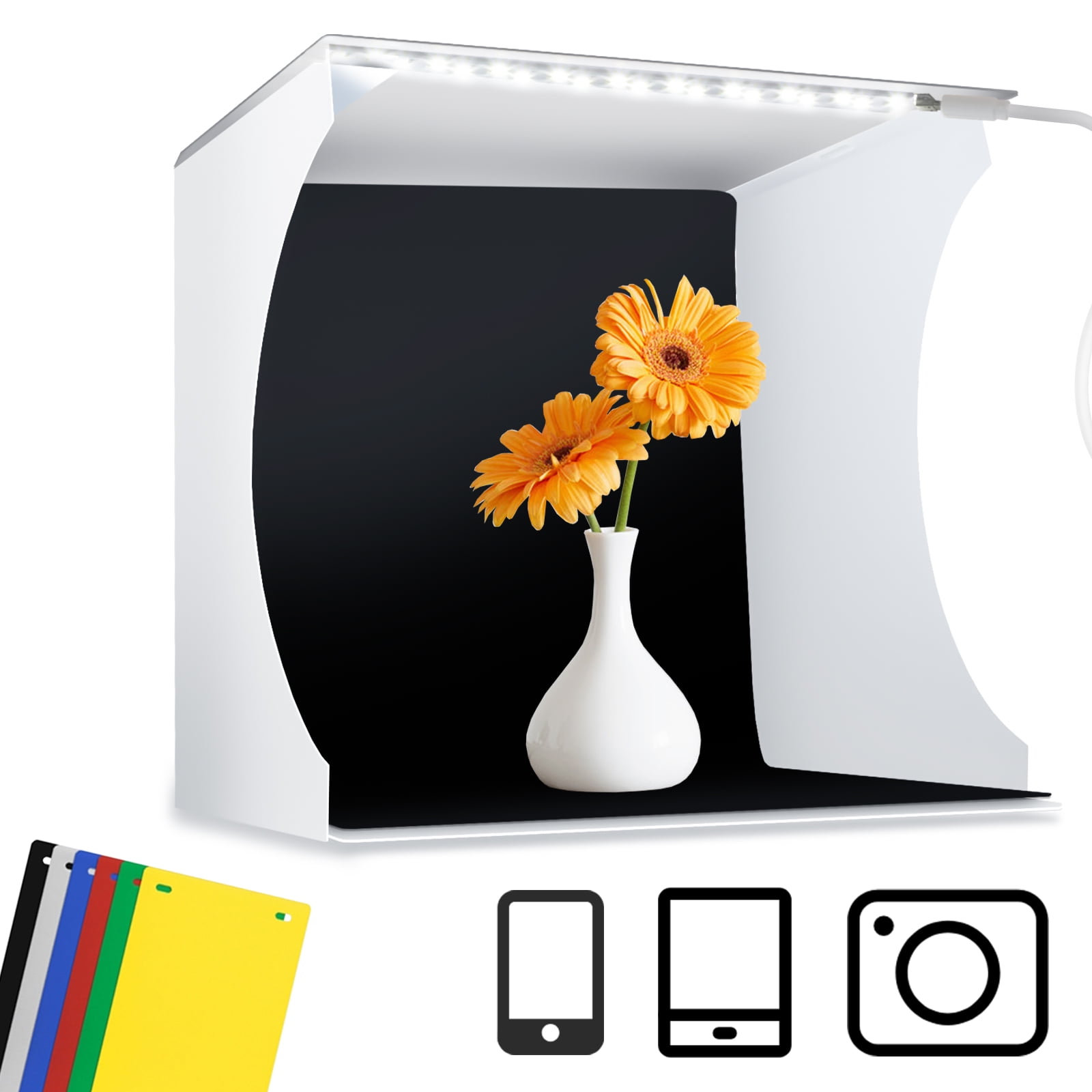 Mini Photo Studio Light Box, Photo Shooting Tent Kit, Portable Folding