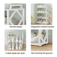 thumbnail image 5 of Shoe Rack 4 Tier Long Storage Organizer Wide Plastic Shoe Shelf for Closet Entryway （White）, 5 of 6