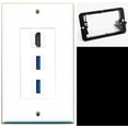 thumbnail image 1 of Ultra Spec Cables 1 Port HDMI 2 Port USB 3.0 A-A Wall Plate w/Mounting Bracket, 1 of 1