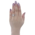 thumbnail image 5 of 10K White Gold Princess Cut Diamond Wedding Ring Band 3 Piece Bridal Set 0.60 ct, 5 of 5