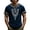 Dark Blue-4, variant on Viking Shirts for Men Summer Short Sleeve V Neck T-Shirts Vintage Norse Mythology Graphic Tee Shirt