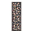 thumbnail image 7 of GENIMO 2'x7' Runner Rug, Machine Washable Non Slip Low Pile Hallway Runner Rug for Kitchen Laundry Room, Garden Floral, Dusty Navy, 7 of 7