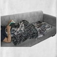 thumbnail image 6 of Nature Soft Flannel Fleece Throw Blanket, Garden Mountains Volcanic Stones Image of Pebbles on Cement Print, Cozy Plush for Indoor and Outdoor Use, 70" x 90", Slate Blue Dimgray, by Ambesonne, 6 of 6