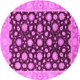 thumbnail image 1 of Ahgly Company Indoor Round Oriental Pink Traditional Area Rugs, 3' Round, 1 of 4