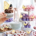 thumbnail image 4 of 50 piezas de mariposas para decorar tartas, cupcakes, cumpleaños, bodas, fiestas, etc., en varios tamaños, 4 of 5