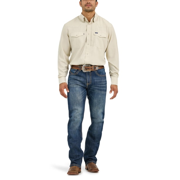 Bota vintage Jeans Wrangler 20x No. 42 con corte para hombre River Den