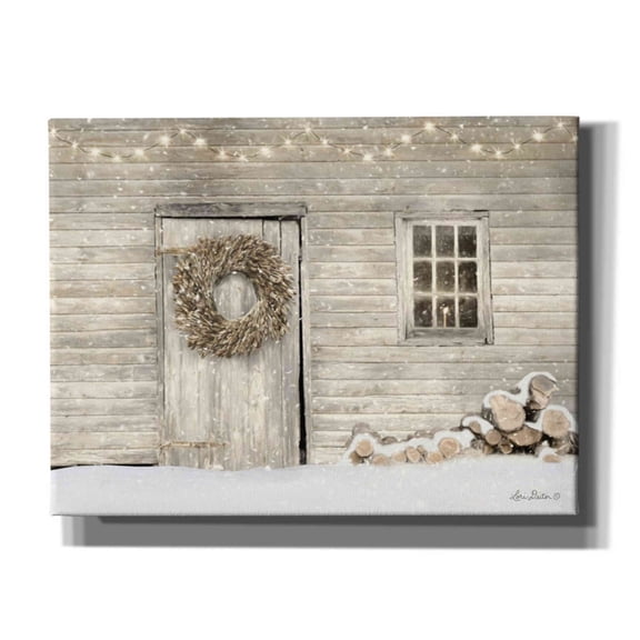 Epic Graffiti 'Old Farm Christmas' by Lori Deiter, Canvas Wall Art, 16"x12"