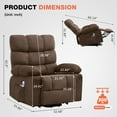 thumbnail image 3 of JONPONY Power Lift Recliner Chair Recliners for Elderly with Heat and Massage Recliner Chair for Living Room with Infinite Position and Side Pocket,USB Charge Port,Brown, 3 of 11