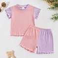 thumbnail image 2 of UAYOTSE Girl Clothes Set Summer Baby 0 6 12 18 24 Months 2T 3T Girl Clothes Shorts Set Floral Summer Outfits Cute Baby Clothes,Sizes 2-3 Years, 2 of 7
