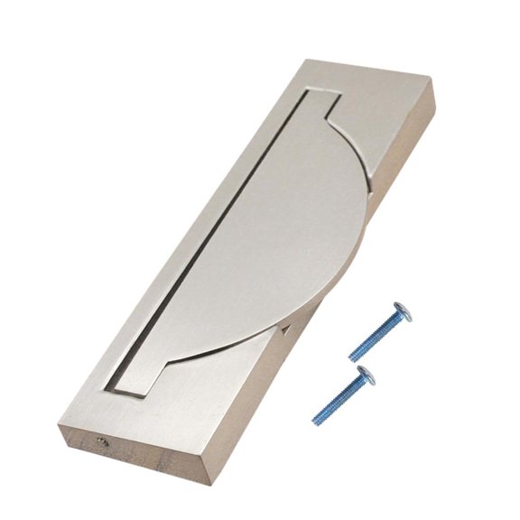 Door Drawer Handle Wire Drawing Invisible Pull With Screws Pitch Hole 64mm/96mm