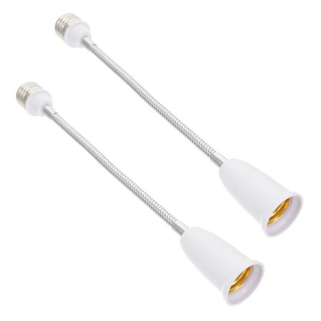 

HOMEMAXS 2pcs Flexible E27 to E27 Light Bulb Socket Extender Light Converters Extensions