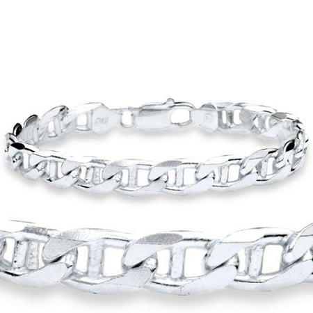 Sterling Silver Big Figaro Bracelet