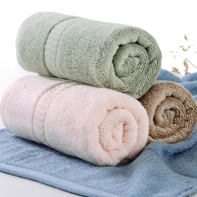 Zhuge 4-Pack Bamboo Fiber Face Wash Cloths 30×13.4in, Ultra Soft Gentle Bathroom Towels, Highly Absorbent for Daily Facial Cleansing & Home Skin Care, Brown