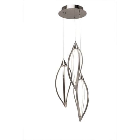 

Elan Lighting - Meridian - 28.75 Inch 3 LED Cluster Pendant-Chrome Finish - Elan